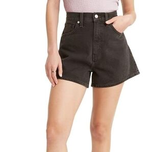 Levis High-waisted Denim Mom Shorts